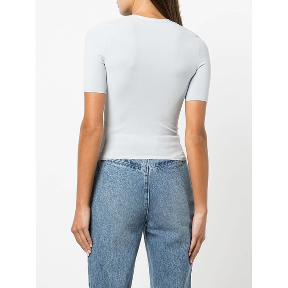 ALEXANDER WANG Logo Bodycon Tee Size Small New with Tags - Picture 4 of 11